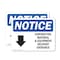 Signmission Contractor Material And Equipment Sign With Symbol, 7 in W x Rectangle, Vinyl Decal OS-2PACK-NS-D-57-L-10821 - alternate 1